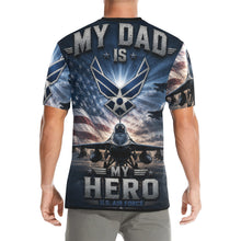 Load image into Gallery viewer, A hero in the skies Men's All Over Print Crew Neck T-Shirt
