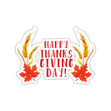Load image into Gallery viewer, Die-Cut Stickers - Happy Thanksgiving Day