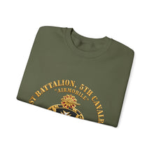 Load image into Gallery viewer, Crewneck Sweatshirt - Army - 1st Bn, 5th Cavalry - Airmobile - Vietnam Veteran 3D X 300