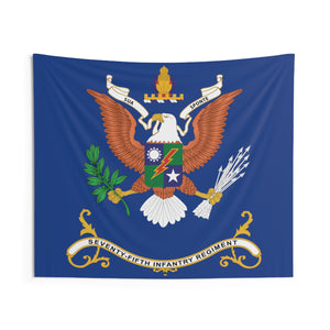 Indoor Wall Tapestries - 75th Infantry Regiment - SUA SPONTE - Regimental Colors Tapestry