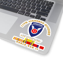 Load image into Gallery viewer, Kiss-Cut Stickers - Army - 11th Airborne Division - Raid at Los Baños - WWII w PAC SVC