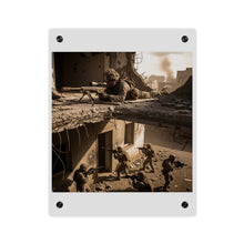 Load image into Gallery viewer, Acrylic Wall Art Panel - Marine Sniper Providing Overwatch for Breach Team
