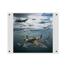 Load image into Gallery viewer, Acrylic Wall Art Panel - British and German aircraft during the Battle of Britain