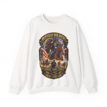 Load image into Gallery viewer, Crewneck Sweatshirt - Overall Buffalo Soldiers Tribute - 3D - Enhanced