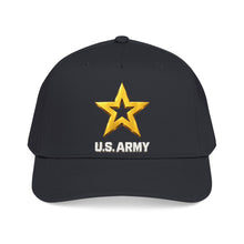 Load image into Gallery viewer, Mid Profile Baseball Cap - Army Star W Us Army w White Star - 3D - Enhanced