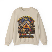 Load image into Gallery viewer, Crewneck Sweatshirt - Army - 7th Unites States Army - 7 Steps to Hell w Germany Tab - SS w COLD WAR SVC - 3D - Enhanced