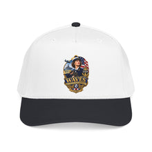 Load image into Gallery viewer, Mid Profile Baseball Cap - WAVES - Women Accepted for Volunteer Emergency Service WWII - 3D - Enhanced