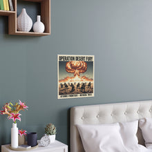 Load image into Gallery viewer, Indoor and Outdoor Silk Posters - Atomic Testing in Nevada Desert Operation Fury