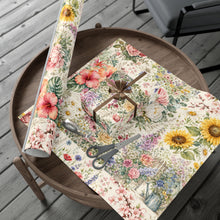 Load image into Gallery viewer, Gift Wrap Paper — Vintage floral garden with pastel blooms