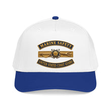 Load image into Gallery viewer, Mid Profile Baseball Cap - USCG - Marine Safety - Auxiliary w txt - 3D - Enhanced