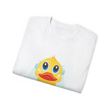 Load image into Gallery viewer, Unisex Ultra Cotton Tee - Yellow Rubber Duck - Front with Water - First Sergeant