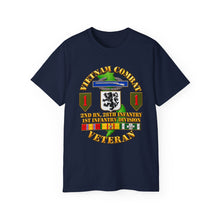 Load image into Gallery viewer, Unisex Ultra Cotton Tee - Vietnam Veteran Combat - 2nd Bn, 28th Infantry - 1st ID - with VN SVC - 3D - Transparent