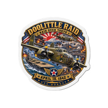Load image into Gallery viewer, Die-Cut Magnet - Army Air Corps - Doolittle Raid US Hornet Attack Tokyo Japan - Apr 18, 1942 - WWII