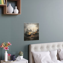 Load image into Gallery viewer, Indoor and Outdoor Silk Posters - M10 Wolverine battles German Panzer Tank WWII