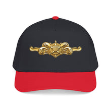 Load image into Gallery viewer, Mid Profile Baseball Cap - USCG - Cutterman - Officer wo txt - 3D - Enhanced