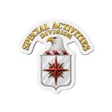 Load image into Gallery viewer, Die-Cut Magnet - Special Activities Division - COA - Central Intelligence Agency - 3D - Enhanced