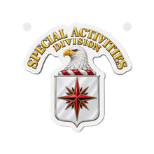 Load image into Gallery viewer, Die-Cut Magnet - Special Activities Division - COA - Central Intelligence Agency - 3D - Enhanced
