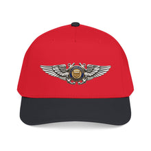 Load image into Gallery viewer, Mid Profile Baseball Cap - USCG - Aviator Badge - Auxiliary wo txt - 3D - Enhanced