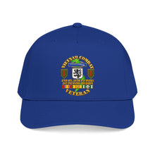 Load image into Gallery viewer, Mid Profile Baseball Cap - Vietnam Veteran Combat - 2nd Bn, 28th Infantry - 1st ID - with VN SVC - 3D - Transparent