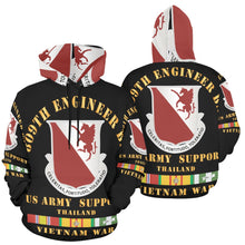 Load image into Gallery viewer, Men's All Over Print Hoodie (USA Size) (Model H13) - Army - 809th Engineer Bn - Thailand w VN SVC