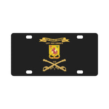 Load image into Gallery viewer, Army - 113th Cavalry Regiment - DUI w Br - Ribbon - 1st Squadron X 300 Classic License Plate