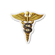 Load image into Gallery viewer, Die-Cut Magnet - Army Medical Specialist Corps Branch Insignia - 3D - Enhanced