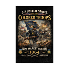 Load image into Gallery viewer, Matte Poster - Honoring the 5th USCT at New Market Heights- Poster