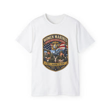 Load image into Gallery viewer, Unisex Ultra Cotton Tee - Women Marines - Marine Corps Womens Reserve - WWII - 3D - Enhanced