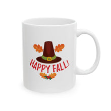 Load image into Gallery viewer, White Ceramic Mug - 11oz & 15oz - Happy Fall