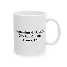Load image into Gallery viewer, White Ceramic Mug — Solomon Koonce Family Reunion - September 4-7, 2026 - Crockett County - Alamo, TN