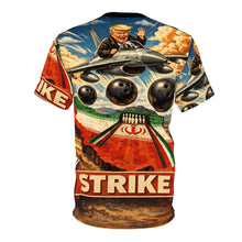 Load image into Gallery viewer, Donald Trump 'Bowling with Iran' Cut & Sew Tee