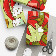 Load image into Gallery viewer, Gift Wrap Papers - Retro Christmas Seamless Pattern