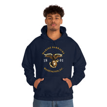 Load image into Gallery viewer, Unisex Heavy Blend™ Hooded Sweatshirt - Marine Barracks - Washington, D.C 1801 X 300