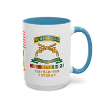 Load image into Gallery viewer, Accent Mug - Army - Sentry Dog - 212th Military Police Company - 720th MP Bn w VN Svc Ribbons