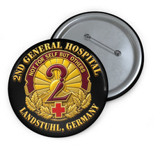 Load image into Gallery viewer, Army 2nd General Hospital Landstuhl Germany 3D Pin Button