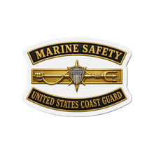 Load image into Gallery viewer, Die-Cut Magnet - USCG - Marine Safety w txt - 3D - Enhanced