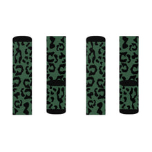 Load image into Gallery viewer, Sublimation Socks - Leopard Camouflage - Green-Black