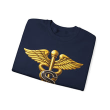 Load image into Gallery viewer, Crewneck Sweatshirt - Army Medical Specialist Corps Branch Insignia - 3D - Enhanced