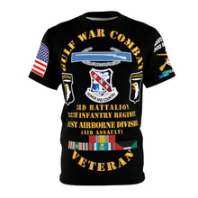 Load image into Gallery viewer, Unisex All Over Print - Gulf War Combat Infantry Vet w Bravo Company, 3rd Bn 327th Inf - 101st ABN Div with Combat Infantryman Badge