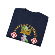 Load image into Gallery viewer, Unisex Ultra Cotton Tee - Vietnam Combat Veteran w 20th Engineer Brigade SSI - Dong Tam X 300