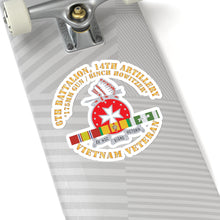 Load image into Gallery viewer, Kiss-Cut Stickers - 6th Battalion, 14th Artillery Regiment - DUI - VN SVC BAR - Top X 300