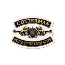 Load image into Gallery viewer, Die-Cut Magnet - USCG - Cutterman - Auxiliary w txt - 3D - Enhanced