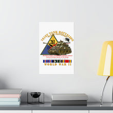 Load image into Gallery viewer, Premium Matte vertical posters - Army - 761st Tank Battalion - Black Panthers - w Tank w SSI Wwii EU SVC