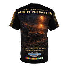Load image into Gallery viewer, 2nd Battalion, 5th Infantry Regiment (Bobcats) Tribute Tee — Patrol and Night Perimeter in Cu Chi, Tây Ninh Province, Vietnam War