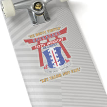 Load image into Gallery viewer, Kiss-Cut Stickers - Army - 187th Infantry Regiment - Torii, Rakkasans, Let Valor Not Fail, English, Latin X 300