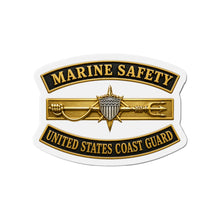 Load image into Gallery viewer, Die-Cut Magnet - USCG - Marine Safety w txt - 3D - Enhanced