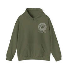 Load image into Gallery viewer, Versace Medusa Logo Hoodie — Black Designer Graphic Sweatshirt