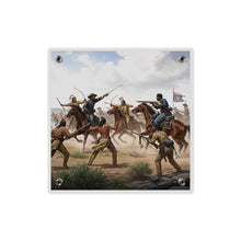 Load image into Gallery viewer, Acrylic Wall Art Panel - 9th Cavalry Regiment fighting Native Americans during the Indian Wars