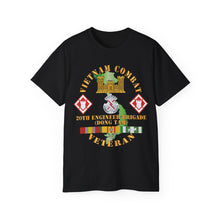 Load image into Gallery viewer, Unisex Ultra Cotton Tee - Vietnam Combat Veteran w 20th Engineer Brigade SSI - Dong Tam X 300