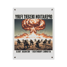 Load image into Gallery viewer, Acrylic Wall Art Panel - Atomic Testing in Nevada Desert Operation Fury